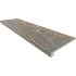 Комплект (Ступень IN01 (33x120) неполированная (прямоугол. бортик) без насечек + Подступенок (14,5x120)) керамогранит 70533
