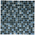 Мозаика Marble Mosaic Black Edition стекло 30х30 см глянцевая чип 15x15 мм, черный