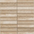 Мозаика Pixmosaic PIX 343 Yellow Travertine, Concave, чип 30х151 мм, сетка 305х318х12 мм, матовая бежевый