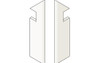 Плинтус Marvel White Vein Battiscopa Sag.Dx 7,2x30 Atlas Concorde Italy керамогранит матовый AF7K