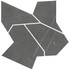Декор Allure Deco Mosaic Anthracite Soft 60х60 Living Ceramics керамогранит матовый LV11121