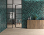 Настенная плитка Rev.Asly Green 7,5х30 Eco Ceramica глянцевая керамическая 922705