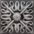 Вставка Taco Relieve Flor Nº2 Volcanico 3x3 глянцевая керамическая