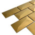 Мозаика Marble Mosaic Brick Rose Metal нержавеющая сталь 30х30 см 3D чип 48х98 мм, золотой-oro-gold