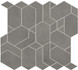 Мозаика Boost Smoke Mosaico Shapes AN66 31x33.5 керамогранитная м2