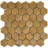 Мозаика Marble Mosaic Original Hex Cooper 3D нержавеющая сталь 30х30 см чип 48х48 мм, медь