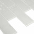 Мозаика Rumba White стекло 30х30 см глянцевая чип 48х148 мм, белый