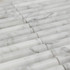 Мозаика Pixmosaic PIX 342 Bianco Carrara, Convex, чип 20х151 мм, сетка 300х305х12 мрамор матовая серый