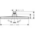 Верхний душ Hansgrohe Crometta E 240 1jet, квадр.