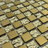 Мозаика Marble Mosaic Chic Gold стекло 30х30 см глянцевая чип 23x23 мм, золотой-oro-gold