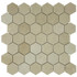 Мозаика Marble Mosaic Hexagon Royal Botticino Pol камень 30х30 см полированная чип 48х48 мм, бежевый