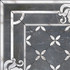 Декор ID42 Виндзор 1/4 розона 60х60 Kerama Marazzi глянцевый керамический