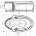 Акриловая ванна Гидромассажная Радомир Fra Grande Ницца, форсунки хром 4-01-2-0-0-406