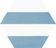 Керамогранит Hex. Porto Capri Blue Codicer 22x25 матовый универсальный 58363