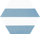 Керамогранит Hex. Porto Capri Blue Codicer 22x25 матовый универсальный 58363