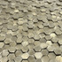 Мозаика Marble Mosaic Aluminium 3D Hexagon Gold алюминий 29.6х30.5 см чип 8х14 мм, золотой-oro-gold