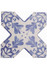 Керамогранит Cevica Beсolors Cross Dec. Stencil Electric Blue 13.25х13.25 матовый