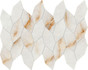 Мозаика Marvel Diva Ice Crystal Mosaico Twist Lapp. 27,6x35 керамогранит Atlas Concorde Italy полированная, бежевый, белый AYD7