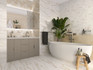 Настенная плитка Marmaris White Белый 01 30х50 Gracia Ceramica глянцевая керамическая 010100001394