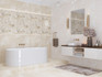 Панно Opale Beige Flower (2 шт) Azori 63х63 глянцевое керамическое 589032003