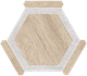 Керамогранит Oregon Haya Gris 22x25 Monopole матовый напольный 71246