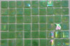 Мозаика Taurus-Lux-19 прокрашенная в массе стекло 32.7х32.7 см перламутровая чип 15х15 мм, зеленый