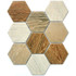 Мозаика Wood comb 9.5x11 керамическая 25.6x29.5