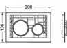 Кнопка смыва Tece loop 9240668 золотая, без лицевой панели