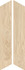 Керамогранит Drem Havana Chevron 7.5х40.7 RHS матовый напольный J91653