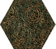 Декор Urban Colours Green Inserto Szklane Heksagon A 17.1x19.8 глянцевый керамический