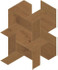 Декор Heartwood Brandy Mansion Weave 34,6x40 (AOYH) матовый керамогранит