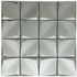 Мозаика Marble Mosaic Origami Silver нержавеющая сталь 30х30 см 3D чип 75х75 мм, серебро-silver