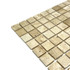 Мозаика Marble Mosaic Travertine beige Pol камень 30.5х30.5 см полированная чип 23х23 мм, бежевый