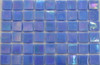 Мозаика Taurus-Lux-36 прокрашенная в массе стекло 32.7х32.7 см перламутровая чип 15х15 мм, синий