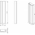 Шкаф-пенал Ravak Balance X000001374 подвесной, белый/графит