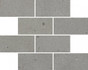 Мозаика Italon Avantgarde Iron Minibrick керамогранит 23.7х29.5 см матовая серый 610110001214