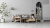 Керамогранит Super White Matt 600х1200х48 мм Ocean ceramic матовый универсальная плитка OC0000167