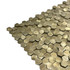 Мозаика Marble Mosaic Aluminium 3D Hexagon Gold алюминий 29.6х30.5 см чип 8х14 мм, золотой-oro-gold
