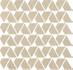 Мозаика Raw Sand Flag (9RFS) 31,1x31,6 керамика матовая, бежевый
