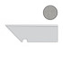 Плинтус Blaze Aluminium Battiscopa Sag.Sx (A0IW) 7,2x30 матовый керамогранит