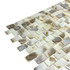 Мозаика Marble Mosaic Painted Shell Brick ракушка 29.5х31.5 см чип 15х15 мм, белый, бежевый