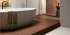 Мозаика Mk.OrIll1530RM 15х30 керамогранит матовая чип 5х5 мм, коричневый, серый
