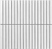 Мозаика Porcelain mosaic Mosaic 1.5х14.5 Y15F801 Белый матовый керамогранит 29.4х31.3 см чип 15х145 мм