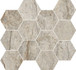 Мозаика J88877 Canova Esagona Oxford Grey Lapp 35x30,3, керамогранит лаппатированная, серый