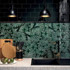 Декор SFD001 Сантана 3 структура Зеленый Темный глянцевый 15х15 Kerama Marazzi керамический