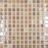 Мозаика Lux № 421 (на сетке) стекло 31.7х31.7 см Vidrepur глянцевая чип 2.5x2.5 мм, бежевый, коричневый С0002164