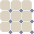 Керамогранит 4416 oct11-1ch White 16/Blue Cobalt Dots 11 30x30 напольный матовый