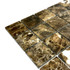 Мозаика Marble Mosaic Emperador dark Mat камень 30.5х30.5 см матовая чип 48х48 мм, коричневый, темно-коричневый