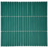 Мозаика Marble Mosaic Kit-Kat Mint керамика 28.2х29.4 см полированная чип 12x92 мм, зеленый