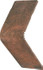 Декор Monopole Esquina Jerica Marron 13,1x15,5, матовый керамогранит
